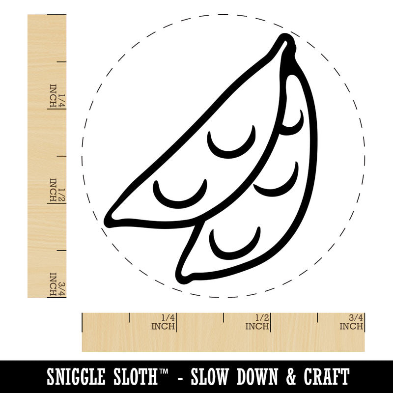 Snow Peas Vegetable Self-Inking Rubber Stamp for Stamping Crafting Planners