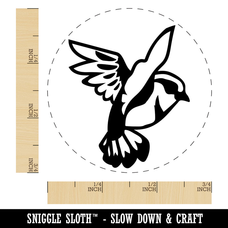Sparrow Bird in Flight Self-Inking Rubber Stamp for Stamping Crafting Planners