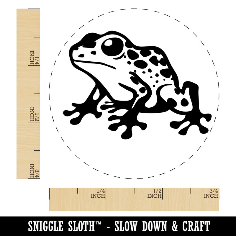 Spotted Poison Dart Frog Self-Inking Rubber Stamp for Stamping Crafting Planners