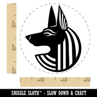 Anubis Head Egyptian God of Death Self-Inking Rubber Stamp for Stamping Crafting Planners