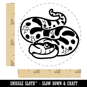 Cute Hognose Snake Self-Inking Rubber Stamp for Stamping Crafting Planners