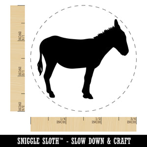 Donkey Silhouette Solid Self-Inking Rubber Stamp for Stamping Crafting Planners