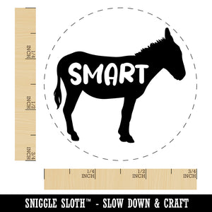 Donkey Smart Ass Silhouette Solid Self-Inking Rubber Stamp for Stamping Crafting Planners