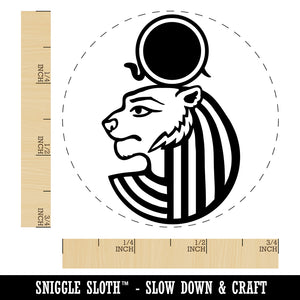 Sekhmet Head Egyptian Goddess of War Self-Inking Rubber Stamp for Stamping Crafting Planners