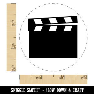 Clapperboard Movie Film Director Action Self-Inking Rubber Stamp for Stamping Crafting Planners