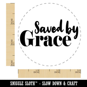 Saved by Grace Inspirational Christian Self-Inking Rubber Stamp for Stamping Crafting Planners