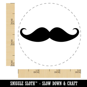 Handlebar Mustache Moustache Silhouette Self-Inking Rubber Stamp for Stamping Crafting Planners