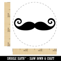 Imperial Mustache Moustache Silhouette Self-Inking Rubber Stamp for Stamping Crafting Planners