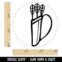 Archer Quiver with Arrows Archery Self-Inking Rubber Stamp for Stamping Crafting Planners