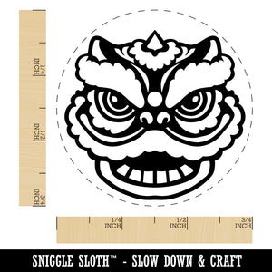 Chinese New Year Lion Dancer Head Self-Inking Rubber Stamp for Stamping Crafting Planners