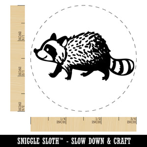 Cute Raccoon Walking Self-Inking Rubber Stamp for Stamping Crafting Planners