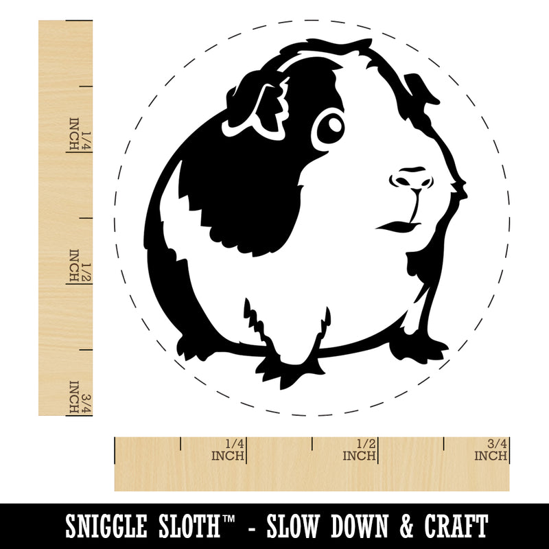 Cute Spotted Guinea Pig Self-Inking Rubber Stamp for Stamping Crafting Planners