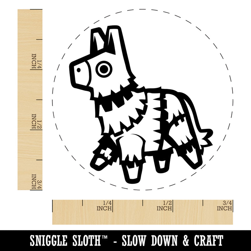 Fiesta Donkey Party Pinata Self-Inking Rubber Stamp for Stamping Crafting Planners