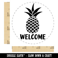 Pineapple Fruit Welcome Self-Inking Rubber Stamp Ink Stamper for Stamping Crafting Planners