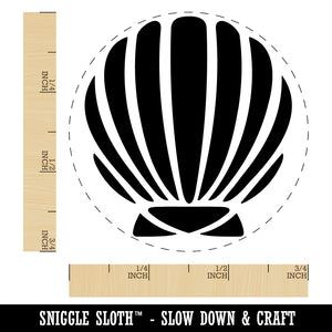 Scallop Seashell Beach Shell Ocean Self-Inking Rubber Stamp Ink Stamper for Stamping Crafting Planners