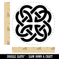 Clover Irish Celtic Knot Self-Inking Rubber Stamp Ink Stamper for Stamping Crafting Planners