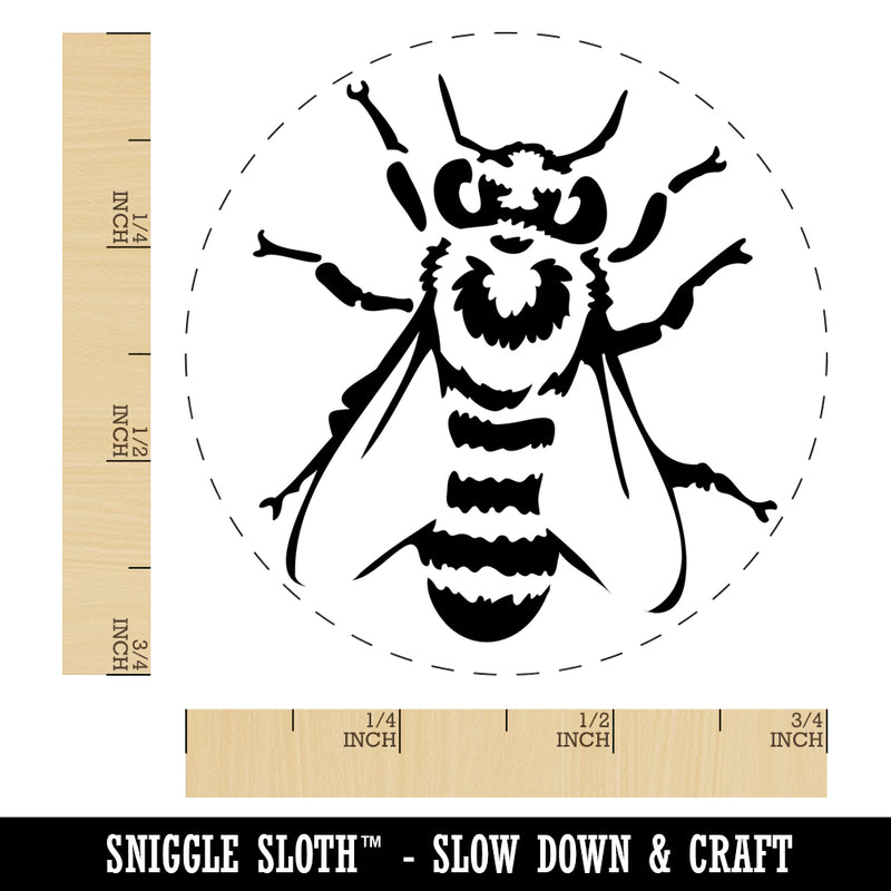 European Honey Bee Insect Beekeeping Self-Inking Rubber Stamp Ink Stamper for Stamping Crafting Planners