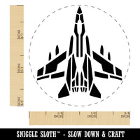 Fighter Jet War Plane Combat Vehicle with Missiles Self-Inking Rubber Stamp Ink Stamper for Stamping Crafting Planners