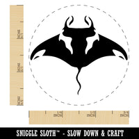 Manta Ray Devilfish Sea Ocean Creature Self-Inking Rubber Stamp Ink Stamper for Stamping Crafting Planners