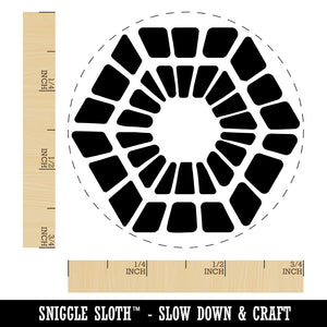 Scandinavian Geometric Hexagon Pattern Self-Inking Rubber Stamp Ink Stamper for Stamping Crafting Planners