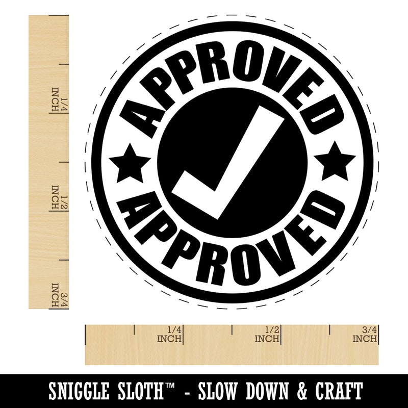 Approved Check Mark Self-Inking Rubber Stamp for Stamping Crafting Planners