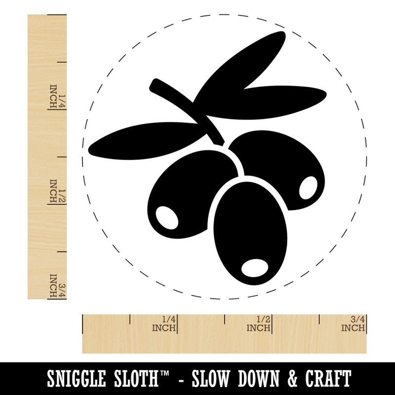 Bunch of Olives Self-Inking Rubber Stamp for Stamping Crafting Planners