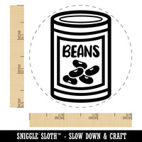 Can of Beans Self-Inking Rubber Stamp for Stamping Crafting Planners