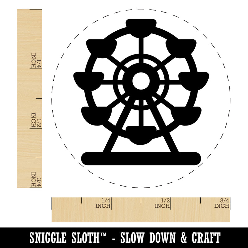 Ferris Wheel Amusement Park Self-Inking Rubber Stamp for Stamping Crafting Planners