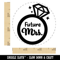 Future Mrs. Engagement Ring Wedding Self-Inking Rubber Stamp for Stamping Crafting Planners