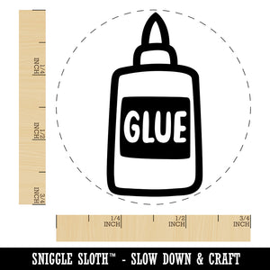 Glue Bottle Arts Crafts School Self-Inking Rubber Stamp for Stamping Crafting Planners
