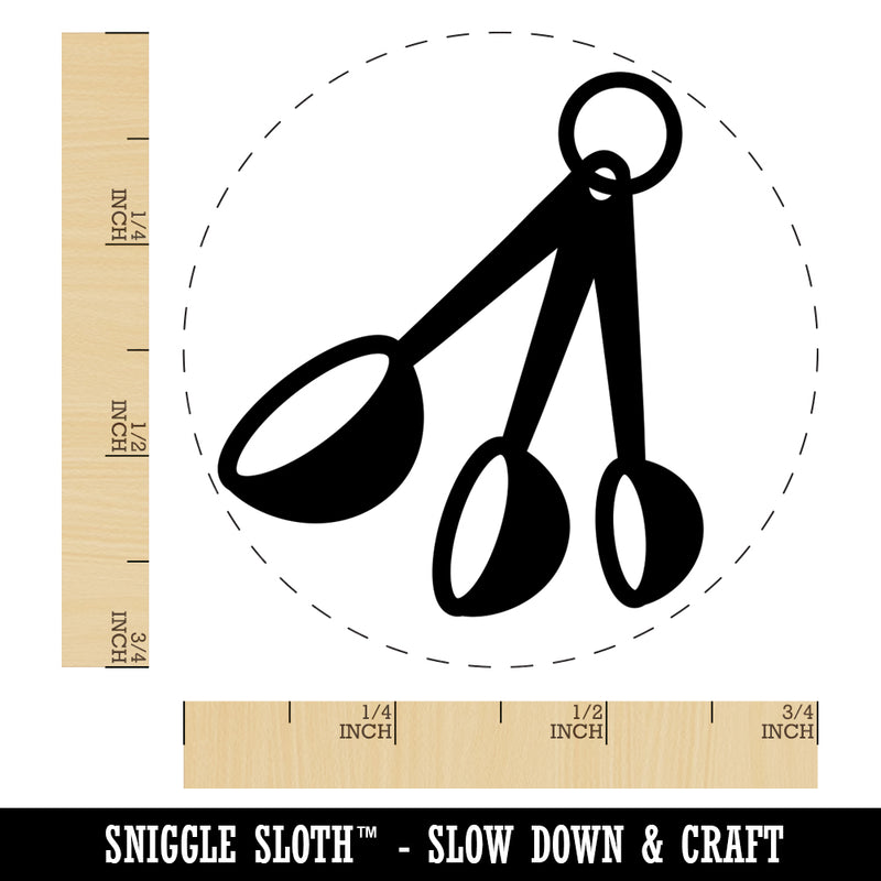 Measuring Spoons Baking Cooking Self-Inking Rubber Stamp for Stamping Crafting Planners