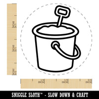 Sand Bucket Pail Self-Inking Rubber Stamp for Stamping Crafting Planners