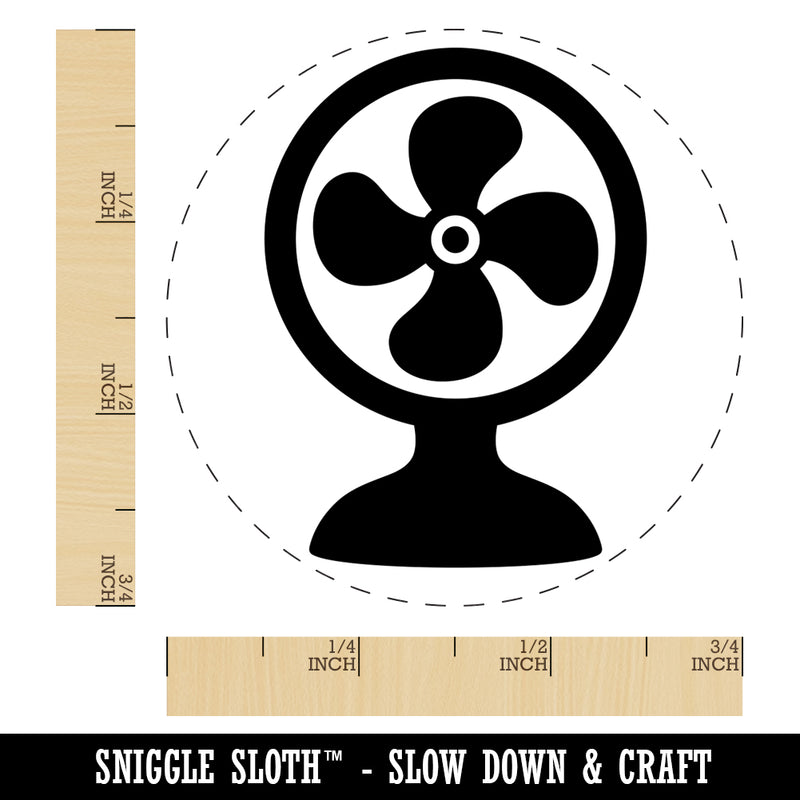 Stay Cool Fan Self-Inking Rubber Stamp for Stamping Crafting Planners