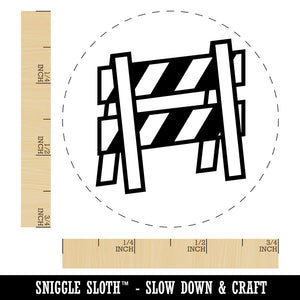 A-frame Barricade Barrier Construction Self-Inking Rubber Stamp for Stamping Crafting Planners