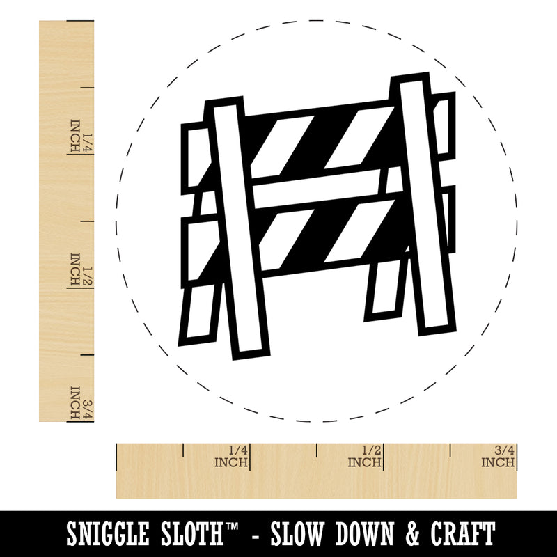 A-frame Barricade Barrier Construction Self-Inking Rubber Stamp for Stamping Crafting Planners