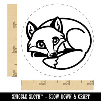 Baby Fox Woodland Animal Self-Inking Rubber Stamp for Stamping Crafting Planners