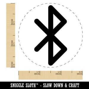 Bluetooth Symbol Self-Inking Rubber Stamp for Stamping Crafting Planners