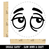 Cartoon Eyes Tired Sleepy Self-Inking Rubber Stamp for Stamping Crafting Planners