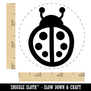 Cartoony Ladybug Self-Inking Rubber Stamp for Stamping Crafting Planners