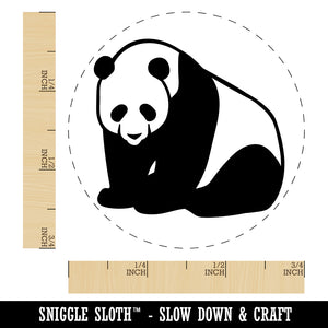 Cute Giant Panda Bear Sitting Self-Inking Rubber Stamp for Stamping Crafting Planners