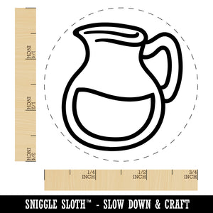 Glass Pitcher with Water Lemonade Self-Inking Rubber Stamp for Stamping Crafting Planners