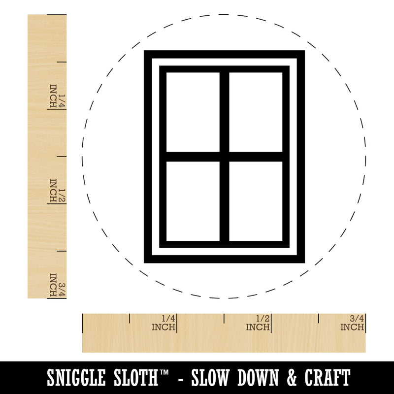 Glass Window Self-Inking Rubber Stamp for Stamping Crafting Planners