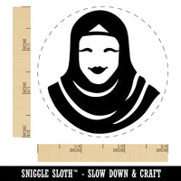 Hijab Muslim Woman Self-Inking Rubber Stamp for Stamping Crafting Planners