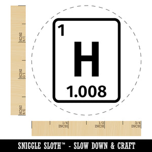 Hydrogen Periodic Table of Elements Science Chemistry Self-Inking Rubber Stamp for Stamping Crafting Planners