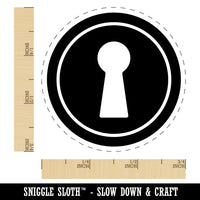 Keyhole Door Lock Self-Inking Rubber Stamp for Stamping Crafting Planners