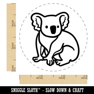 Koala Bear Sitting Self-Inking Rubber Stamp for Stamping Crafting Planners