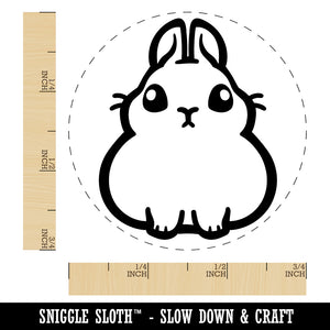 Pygmy Rabbit Bunny Cute Self-Inking Rubber Stamp for Stamping Crafting Planners