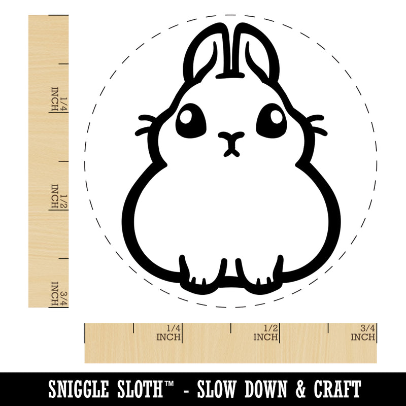 Pygmy Rabbit Bunny Cute Self-Inking Rubber Stamp for Stamping Crafting Planners