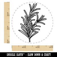 Rosemary Herb Plant Self-Inking Rubber Stamp for Stamping Crafting Planners