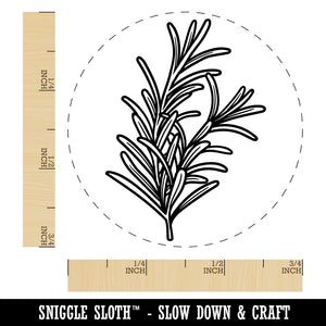 Rosemary Herb Plant Self-Inking Rubber Stamp for Stamping Crafting Planners